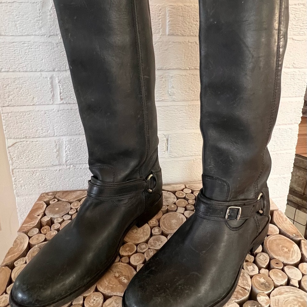 Frye Black Leather Women's Boots
